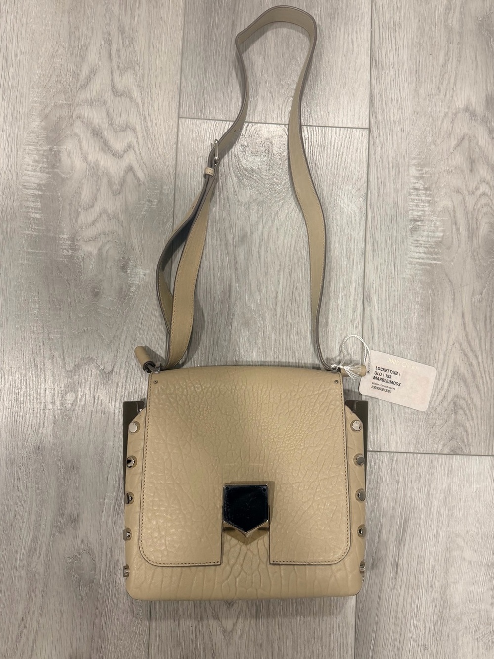 Jimmy Choo Lockett Leather Suede Crossbody Bag